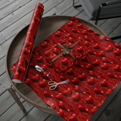 Dripping Red Heart - Wrapping Papers