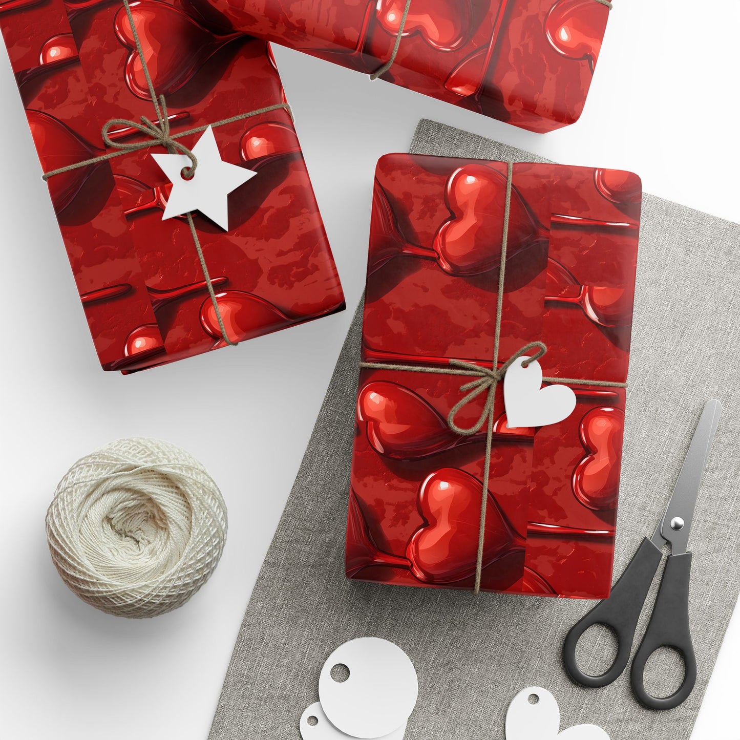 Dripping Red Heart - Wrapping Papers