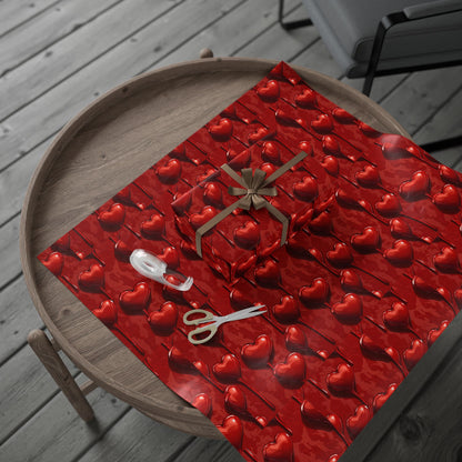 Dripping Red Heart - Wrapping Papers