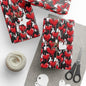 Edgy Valentine's Wrapping Paper with Dripping Red Hearts and Bold Patterns