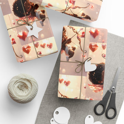 Cupid’s Charm – Romantic Valentine’s Day Wrapping Paper